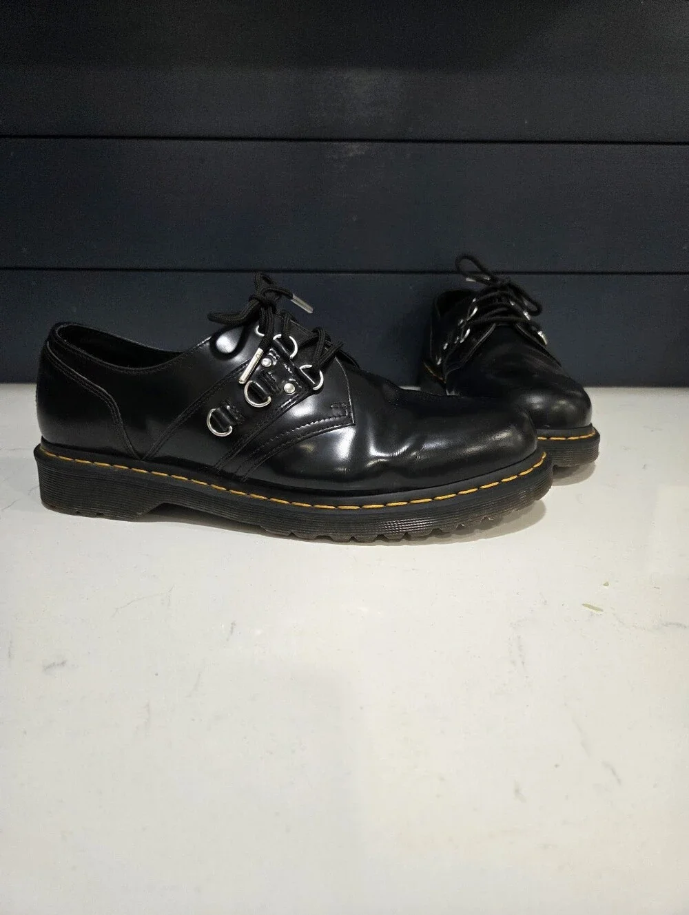 Dr. Martens 1461 Hardware Leather Oxford D Ring And Rivet Embelleshment M 11 W12